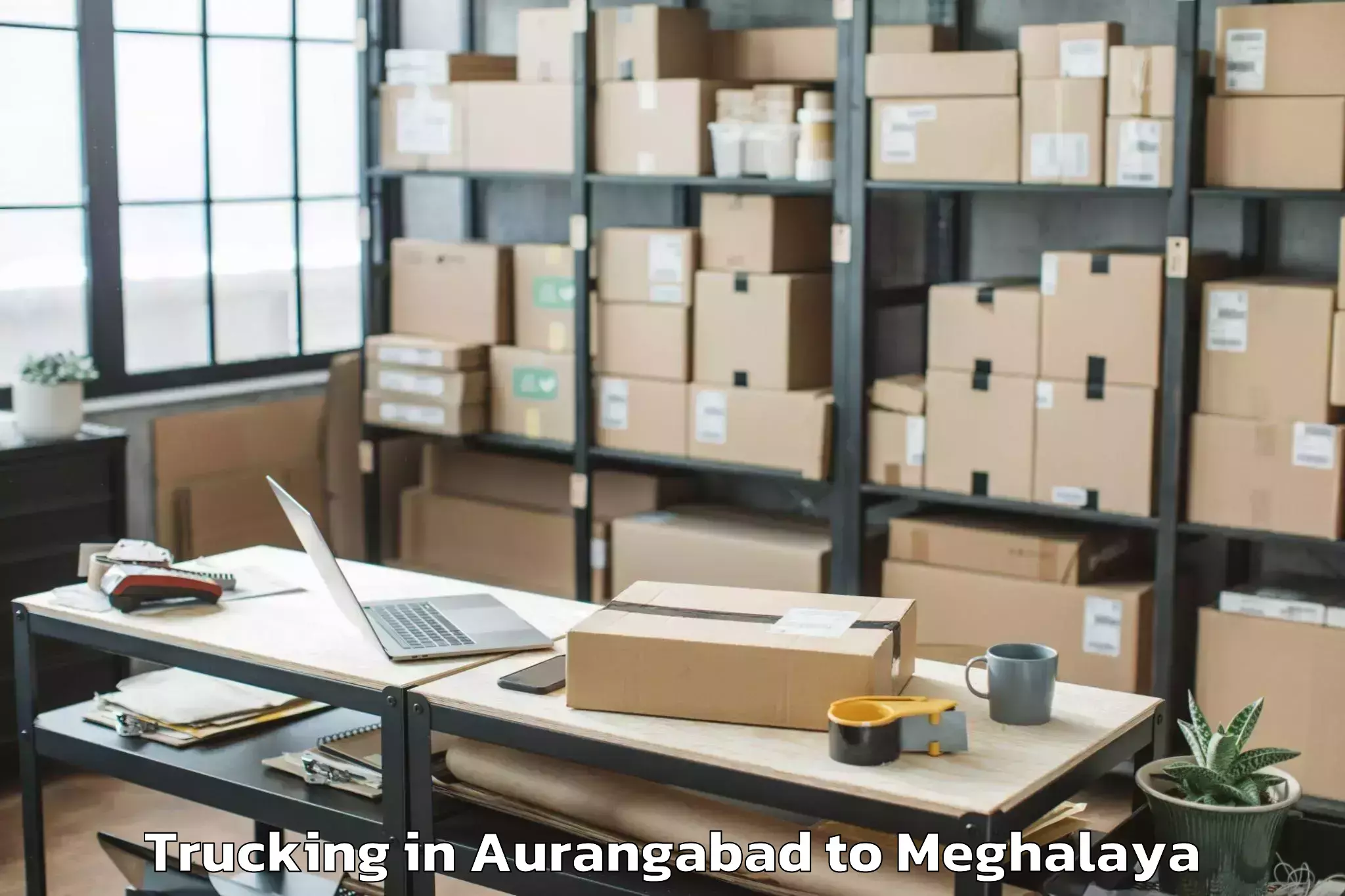 Book Aurangabad to Mawkyrwat Trucking Online